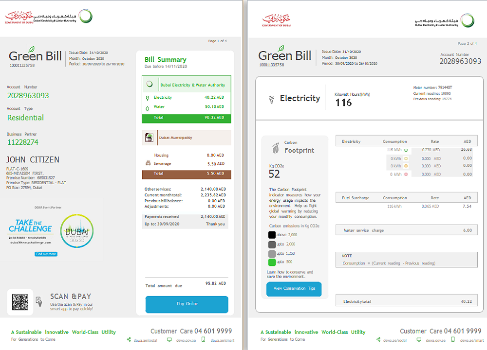  Minol USA business utility bill 